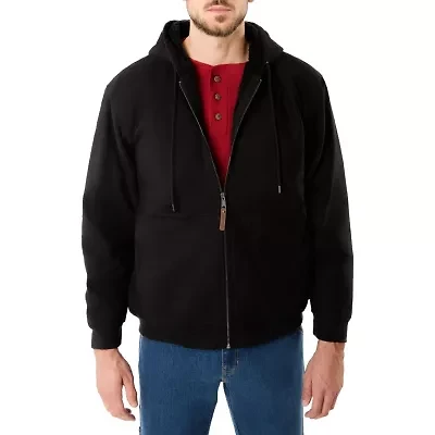 Big & Tall Cotton Canvas Sherpa-Lined Jacket