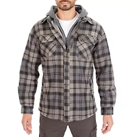Big & Tall Sherpa-Lined Microfleece Shirt Jacket