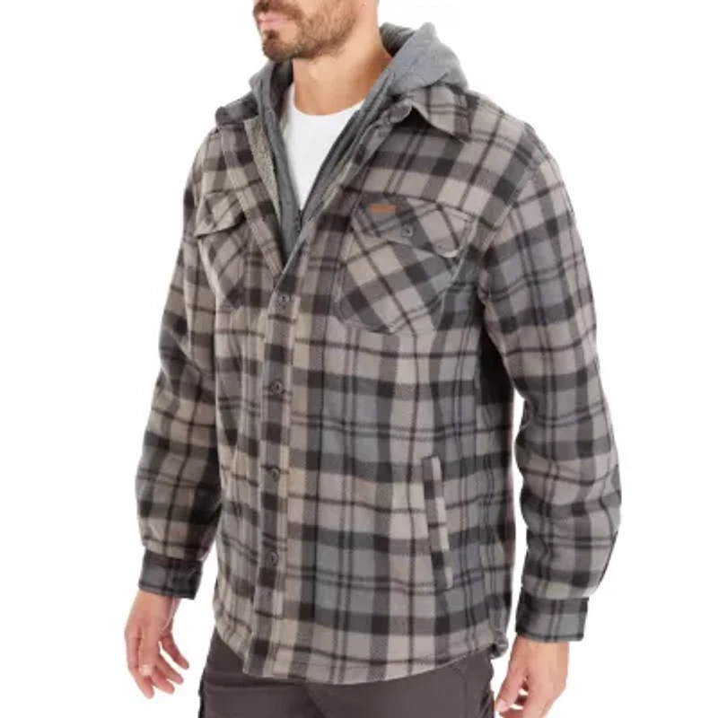 Big & Tall Sherpa-Lined Microfleece Shirt Jacket