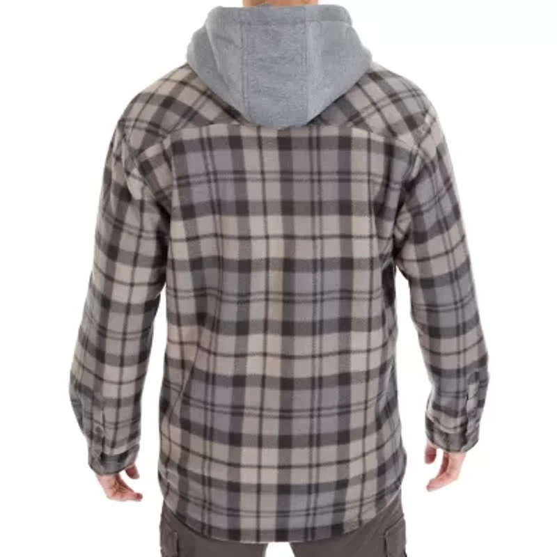 Big & Tall Sherpa-Lined Microfleece Shirt Jacket
