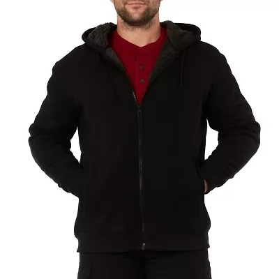 Big & Tall Sherpa-Bonded Thermal Knit Hooded Jacket