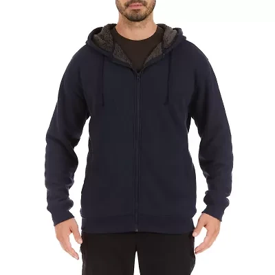 Big & Tall Sherpa-Bonded Thermal Knit Hooded Jacket