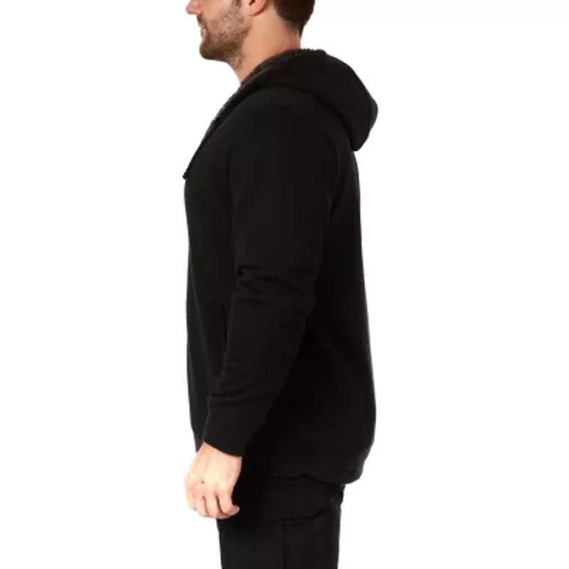 Big & Tall Sherpa-Bonded Thermal Knit Hooded Jacket