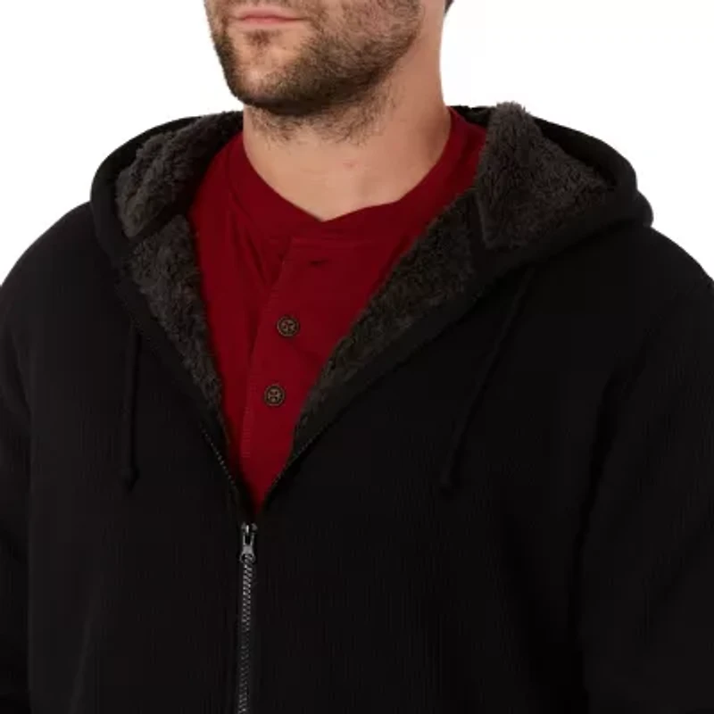 Big & Tall Sherpa-Bonded Thermal Knit Hooded Jacket