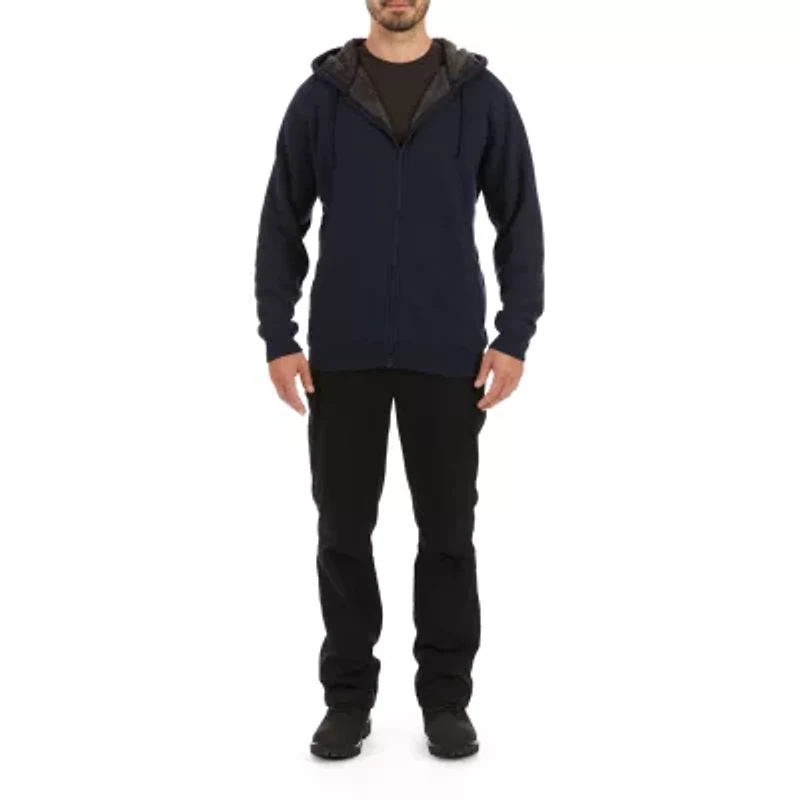 Big & Tall Sherpa-Bonded Thermal Knit Hooded Jacket