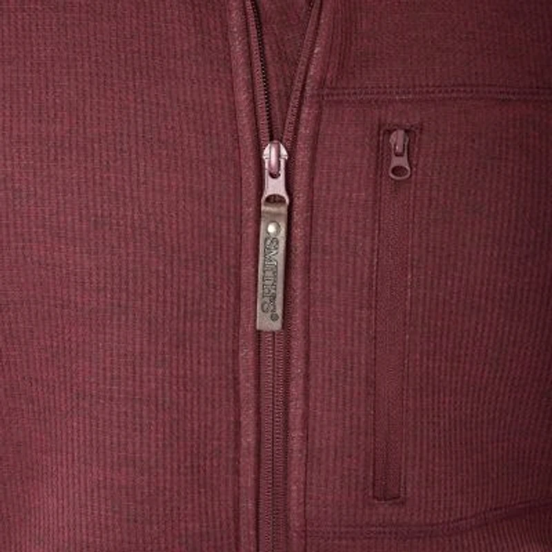 Big & Tall Sherpa-Lined Heathered Thermal Hooded Full-Zip Shirt Jacket