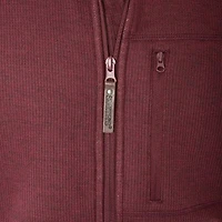 Big & Tall Sherpa-Lined Heathered Thermal Hooded Full-Zip Shirt Jacket