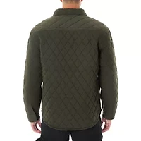 Big & Tall Men's Snap Closure Diamond Quilted Knit Shirt-Jac