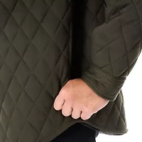 Big & Tall Men's Snap Closure Diamond Quilted Knit Shirt-Jac