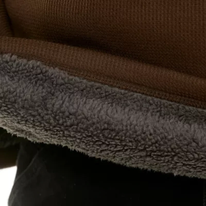 Sherpa-Lined Bonded Thermal Henley Pullover