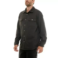 Sweater Fleece Snap Closure Shirt Jacket