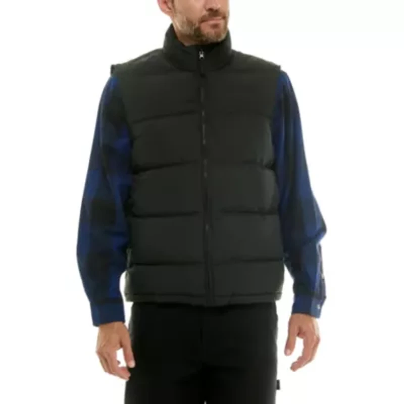 Double Insulated Puffer Vest with Zipper Side Pockets