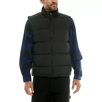 Double Insulated Puffer Vest with Zipper Side Pockets