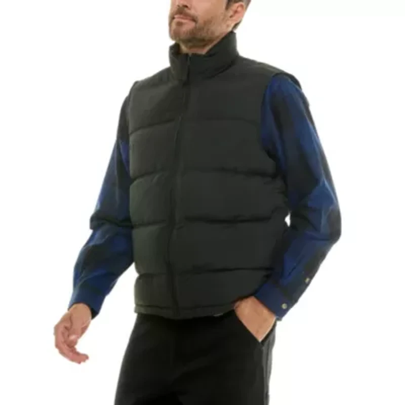 Double Insulated Puffer Vest with Zipper Side Pockets