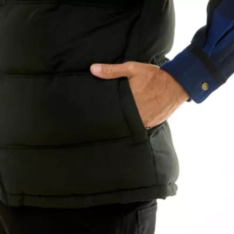 Double Insulated Puffer Vest with Zipper Side Pockets