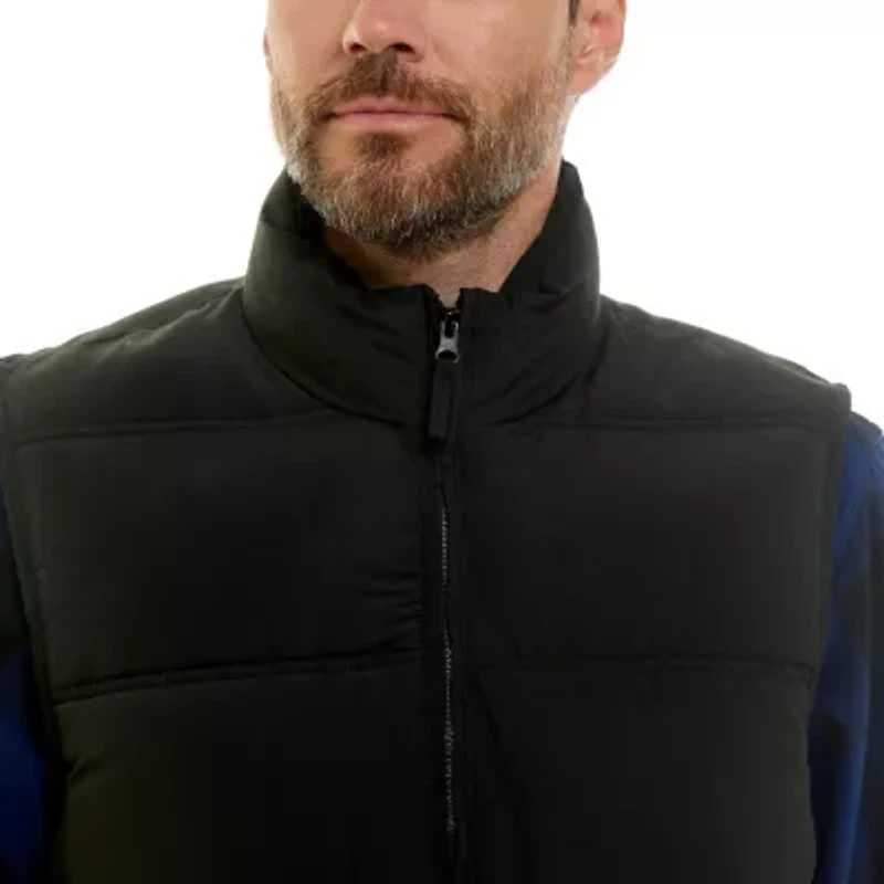 Double Insulated Puffer Vest with Zipper Side Pockets