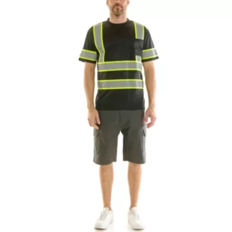 Short Sleeve High Visibility Reflective Safety Tee
