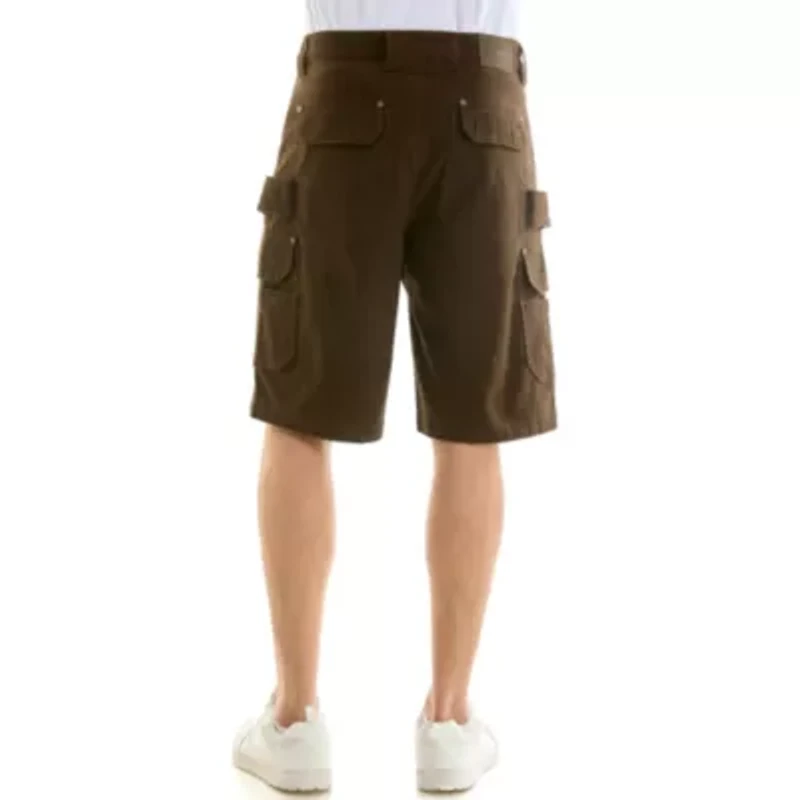 Canvas 8-Pocket Cargo Work Shorts