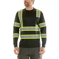 Long Sleeve High Visibility Reflective Safety Tee