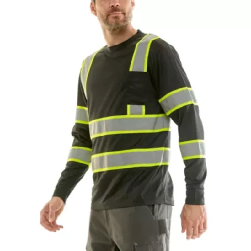 Long Sleeve High Visibility Reflective Safety Tee