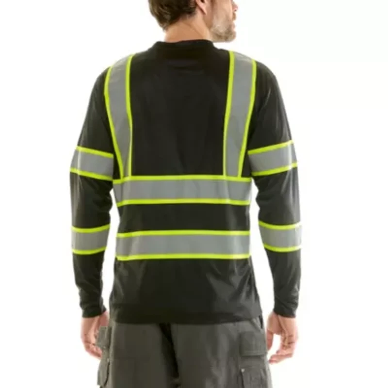 Long Sleeve High Visibility Reflective Safety Tee