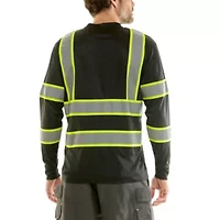 Long Sleeve High Visibility Reflective Safety Tee