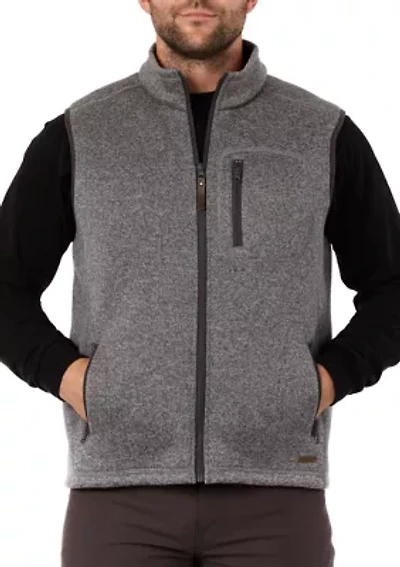 Sherpa-Lined Sweater Fleece Vest