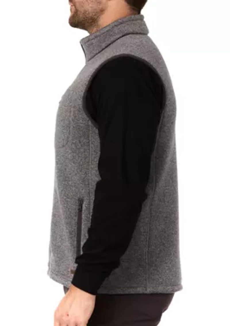 Sherpa-Lined Sweater Fleece Vest