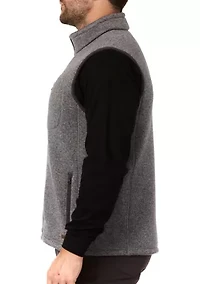 Sherpa-Lined Sweater Fleece Vest