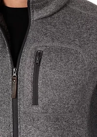 Sherpa-Lined Sweater Fleece Vest