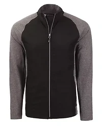 Cutter & Buck Adapt Eco Knit Hybrid Recycled Mens Big Tall Full Zip Jacket