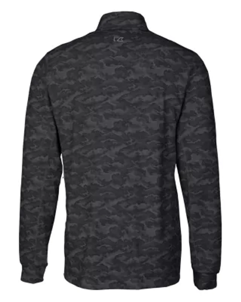 Big & Tall Traverse Camo Print Stretch Quarter Zip Mens and Pullover