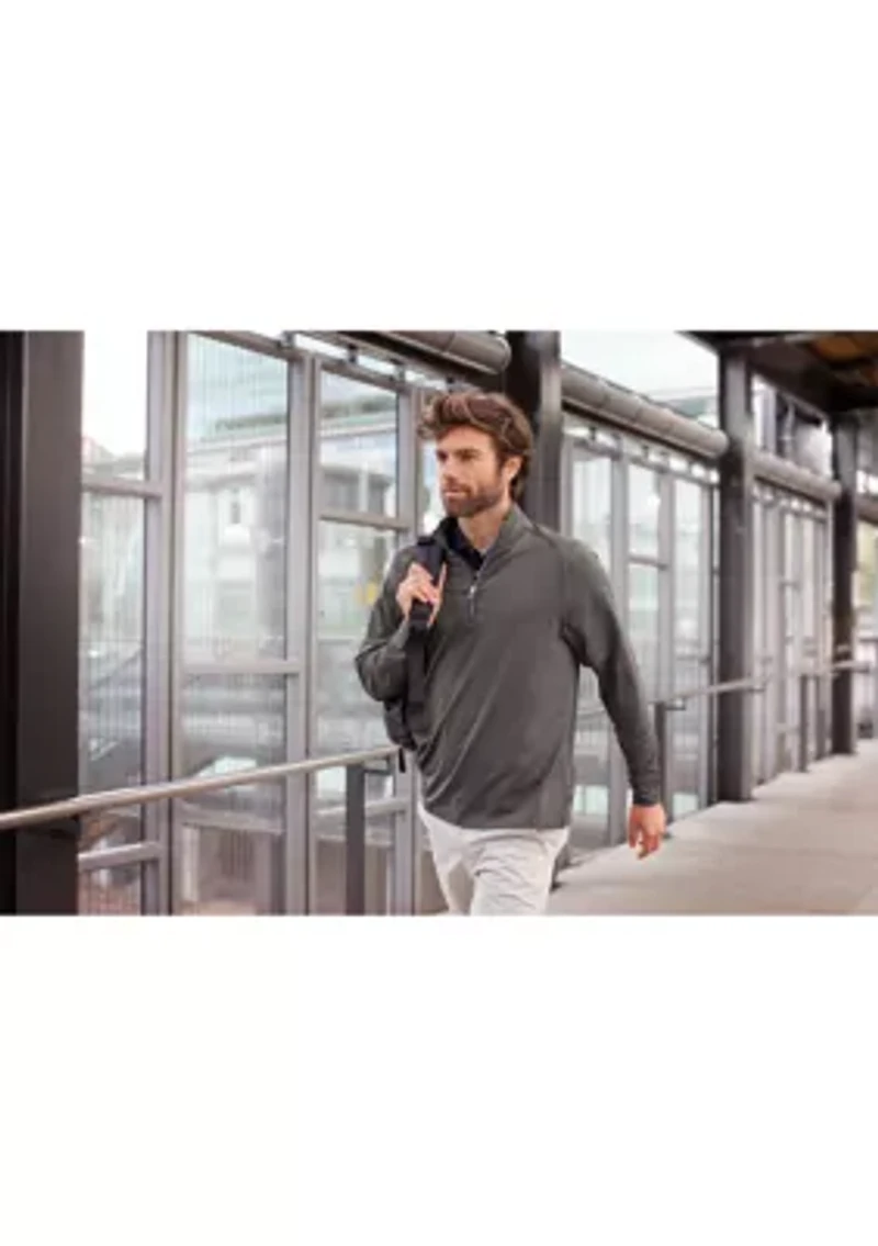 Big & Tall Adapt Eco Knit Stretch Recycled Mens and Quarter Zip Pullover