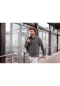 Big & Tall Adapt Eco Knit Stretch Recycled Mens and Quarter Zip Pullover