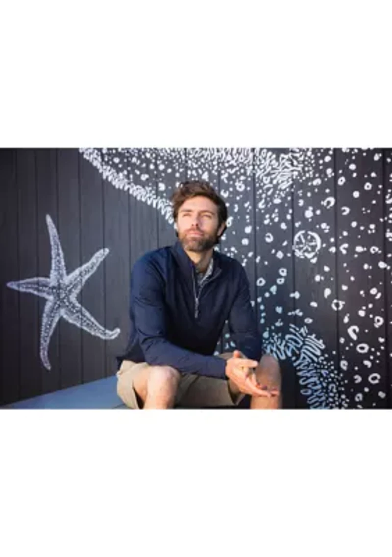 Big & Tall Adapt Eco Knit Stretch Recycled Mens and Quarter Zip Pullover