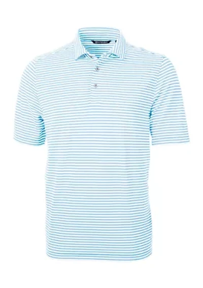 Big & Tall Virtue Eco Pique Stripe Recycled Mens and Polo