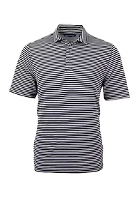Big & Tall Virtue Eco Pique Stripe Recycled Mens and Polo