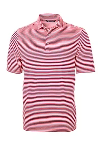 Big & Tall Virtue Eco Pique Stripe Recycled Mens and Polo