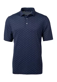 Virtue Eco Piqué Tile Print Recycled Big & Tall Polo