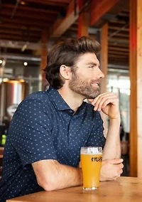 Virtue Eco Piqué Tile Print Recycled Big & Tall Polo