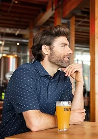 Virtue Eco Pique Tile Print Recycled Big & Tall Polo