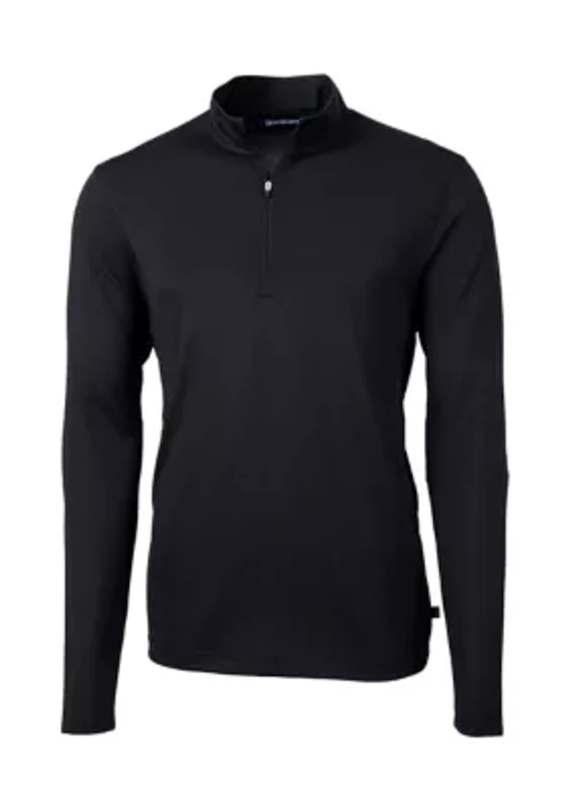 Virtue Eco Pique Recycled Quarter Zip Big & Tall Pullover