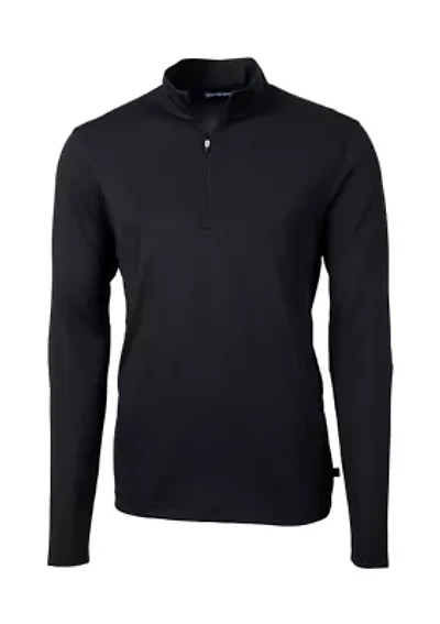 Virtue Eco Pique Recycled Quarter Zip Big & Tall Pullover