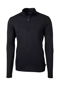 Virtue Eco Pique Recycled Quarter Zip Big & Tall Pullover