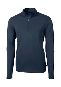 Virtue Eco Pique Recycled Quarter Zip Big & Tall Pullover