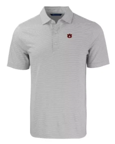 NCAA Auburn Tigers Big & Tall Forge Eco Double Stripe Stretch Recycled Polo