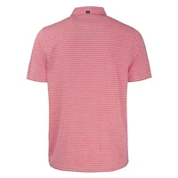 Big & Tall NCAA Alabama Crimson Tide Forge Eco Heather Stripe Stretch Recycled Polo