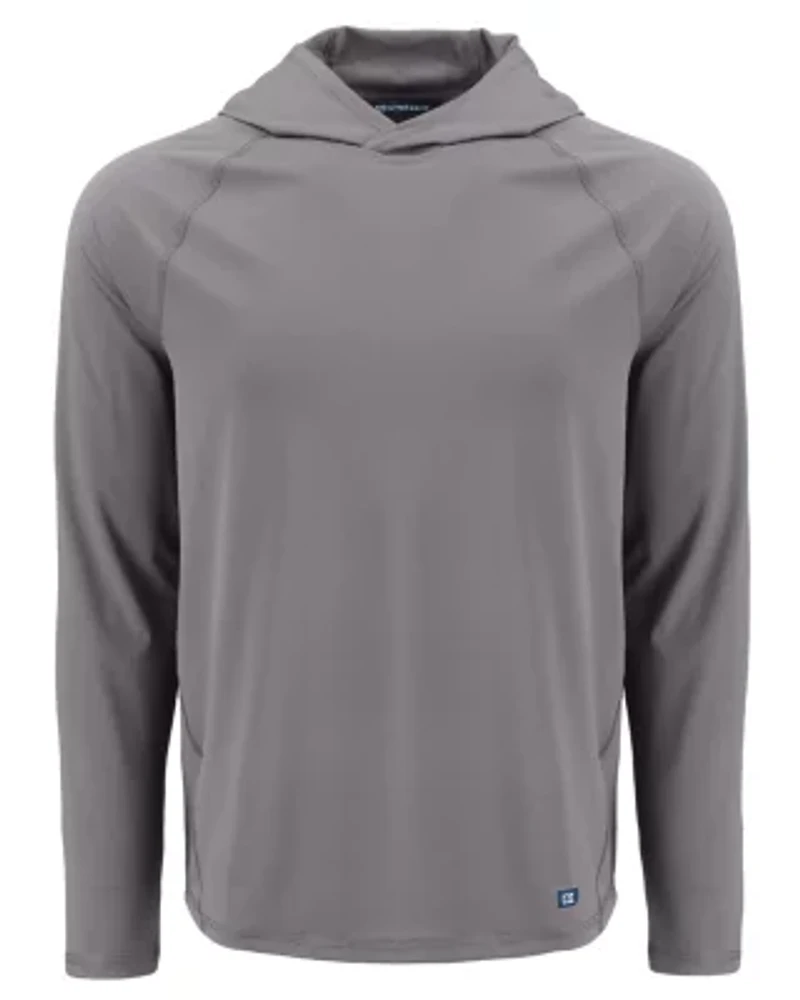 Cutter & Buck Prospect Recycled Featherlight Stretch Mens Big Tall Hooded Pullover