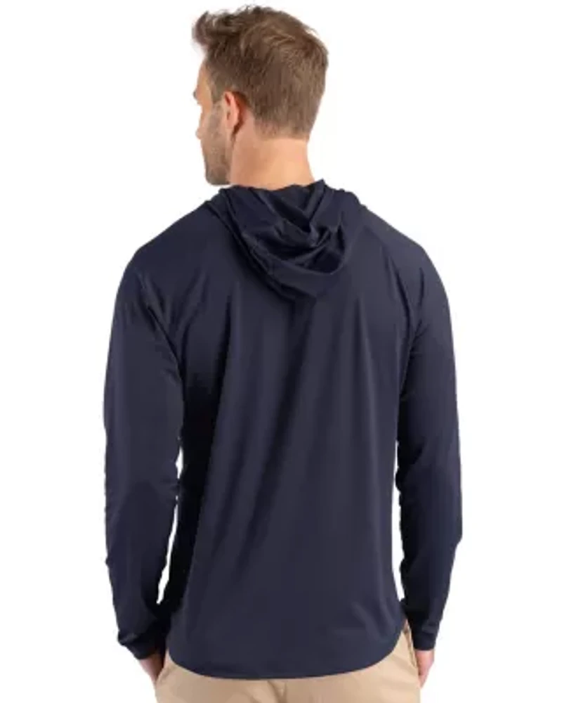Cutter & Buck Prospect Recycled Featherlight Stretch Mens Big Tall Hooded Pullover