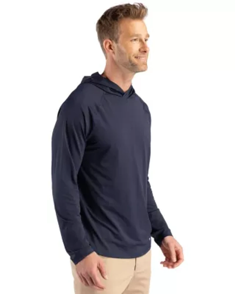 Cutter & Buck Prospect Recycled Featherlight Stretch Mens Big Tall Hooded Pullover
